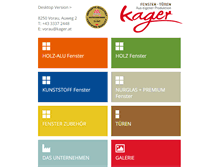 Tablet Screenshot of kager.at
